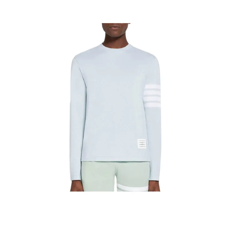 THOM BROWNE Three stripe Long sleeved T shirt-0