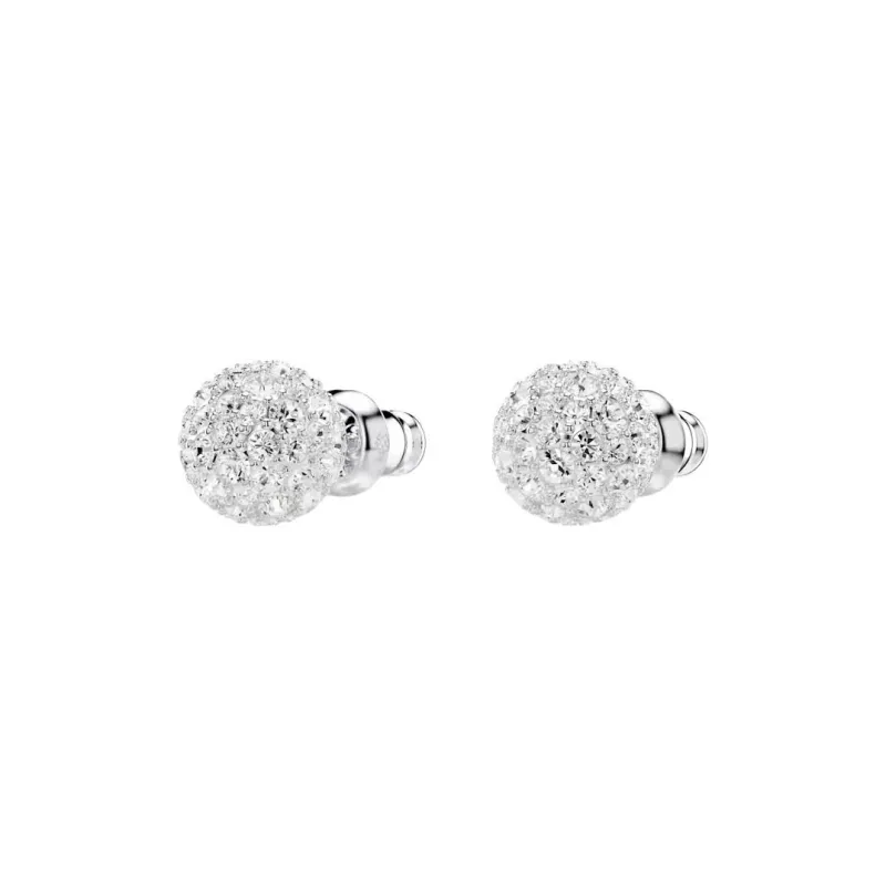 Swarovski Rhodium-Plated Stud Earrings Women's Silver-2
