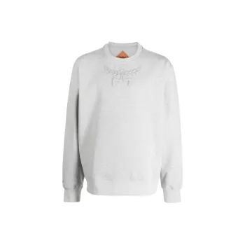 MCM Laurel Logo Ponte Sweatshirt Sweatshirt Unisex Gray