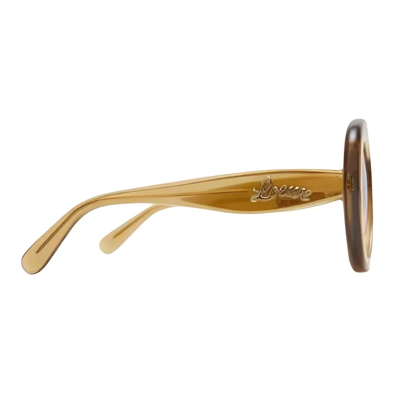 LOEWE Acetate Aviator Sunglasses Women's Gold-2