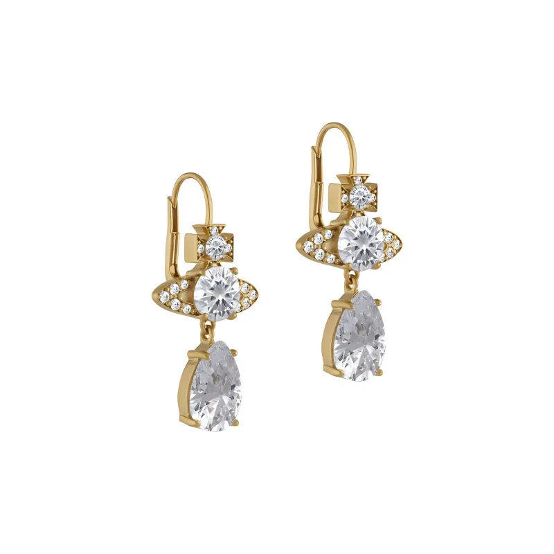 Vivienne Westwood Metal Earrings Unisex Gold-2