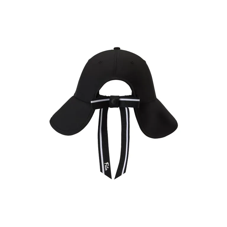 FILA FUSION Polyester Bucket Hats Women's Pitch Black-3