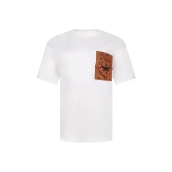 MCM Pocket Detailed Crewneck T Shirt