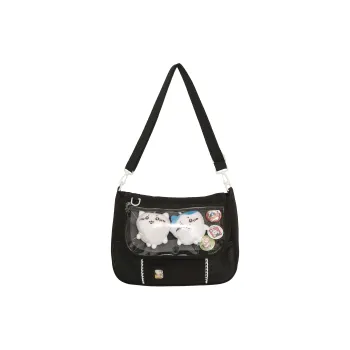 OUZIHUANG Nylon With PVC Shoulder Bag Regular Women's Multicolor