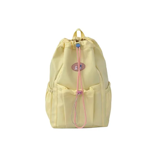 NX DOUGHNUT Nylon Drawstring Closure Backpack Women's Multicolor