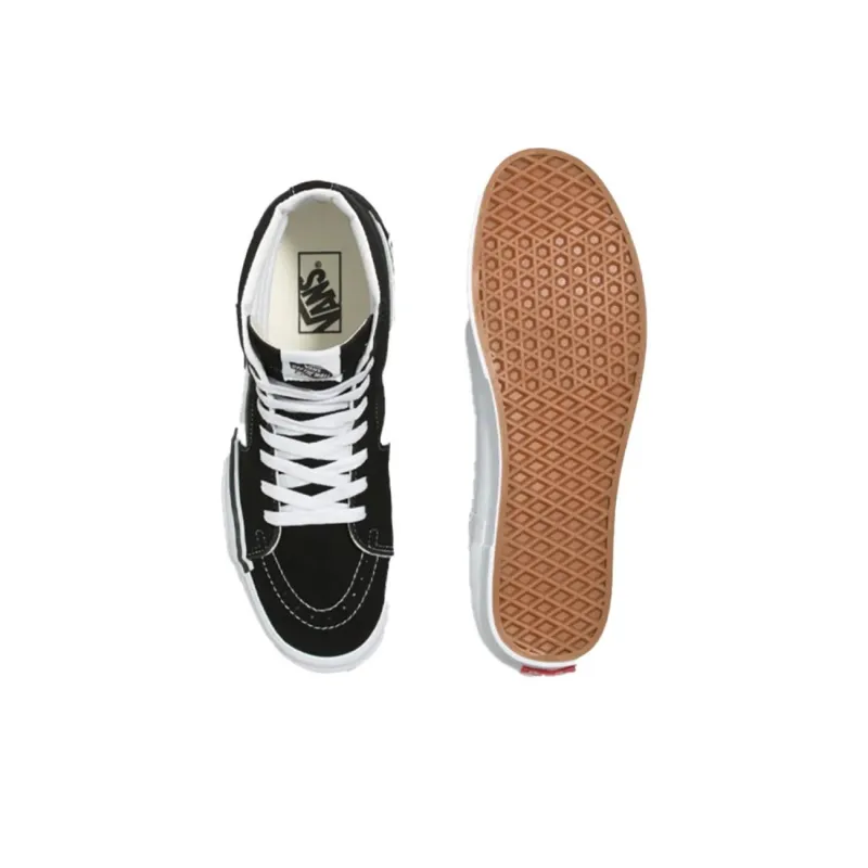 Vans SK8 Anti Slip Wear Resistant High Top Skateboard Shoes Men's Black-4