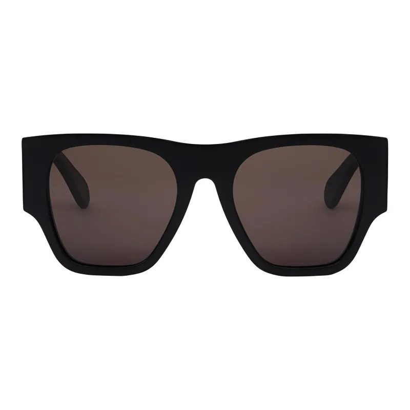 Chloe Acetate Irregular Shape Sunglasses Women's Black-1