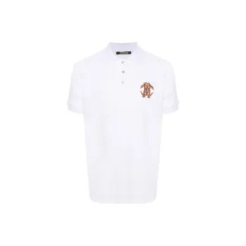 Roberto Cavalli Logo embroidered Polo Shirt