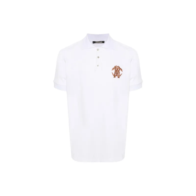 Roberto Cavalli Logo embroidered Polo Shirt-0