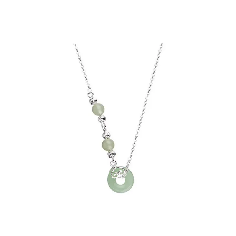 TAOHUAZHAOZHAO Chalcedony Necklaces Women's-0
