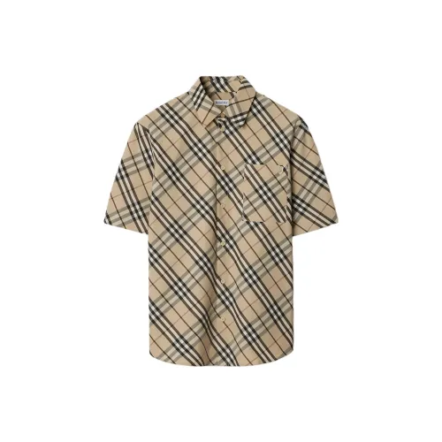 Burberry Checked Short Sleeved Buttoned Shirt