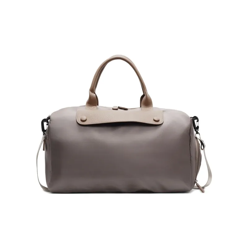 OUZIHUANG Oxford Travel Bag Women's Black/Khaki-5