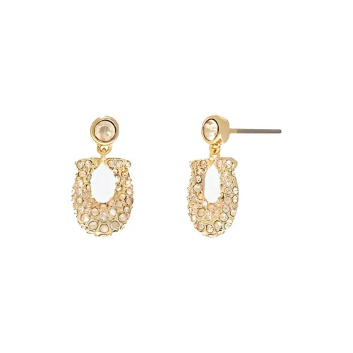COACH Brass Earrings Women's Gold