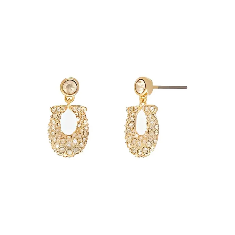 COACH Brass Earrings Women's Gold-0