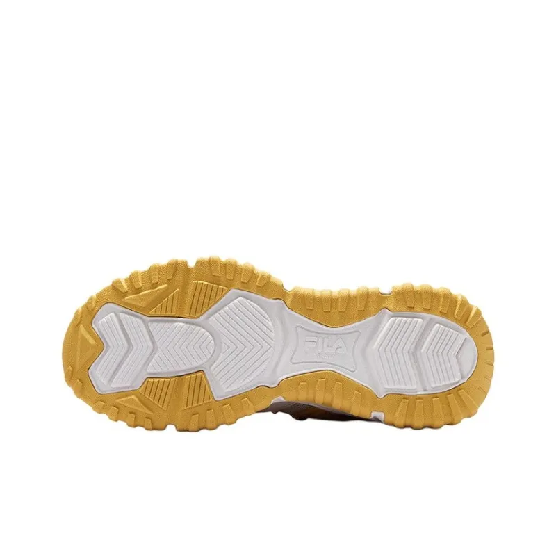 FILA FUSION FREEROAM Hiking Shoes Anti Slip Wear Resistant Low Top Chunky Sneakers Unisex Yellow-2