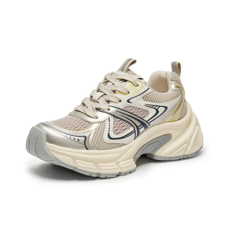 Teenmix Time Machine Cushioning Height Increase With Slip Resistant Properties Low Top Chunky Sneakers Women's-7