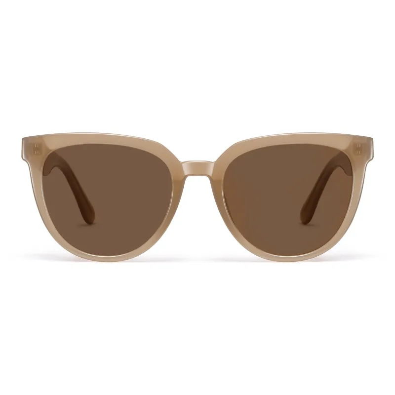 LASHION TR/Memory Plastic Round Sunglasses Women's-1