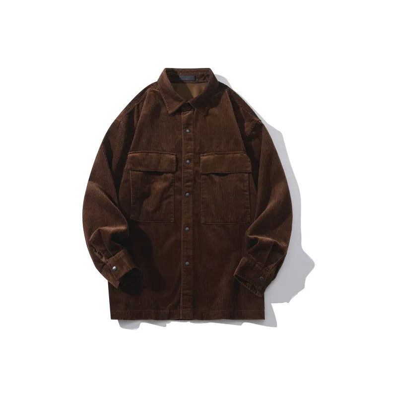 JIPIAO Shirts Unisex Dark Brown-0
