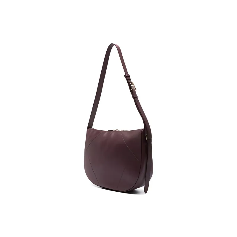 Furla Leather Handbag Shoulder Bag Women's Burgundy-1