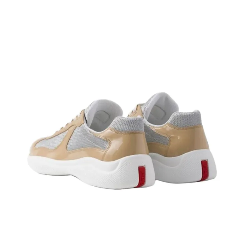 PRADA Low Top Casual Shoes Men's Gold-3