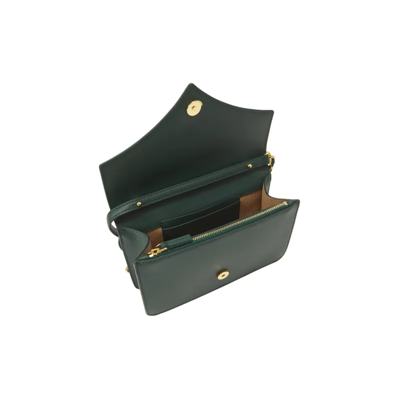 MCM Cow Leather Envelope Bag, Shoulder Bag, Crossbody Bag, Handbag Women's Green-2