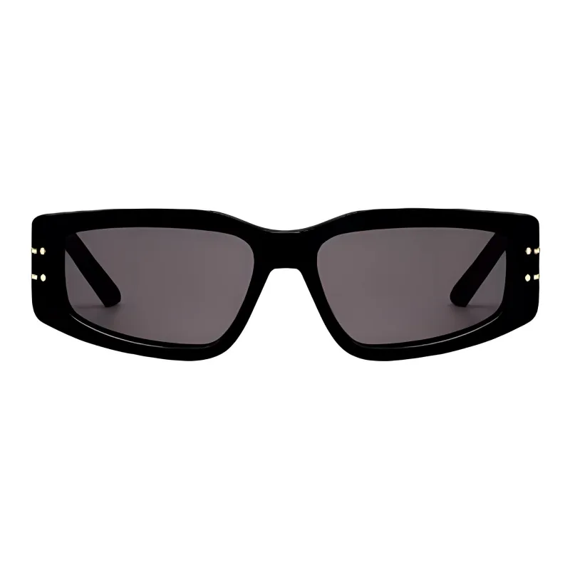 DIOR Irregular Shape Sunglasses Women's Black-2