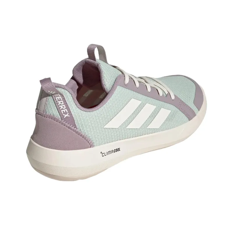 Adidas Terrex Boat Anti Slip Wear Resistant Low Top Hiking Shoes Men's Light Green-4