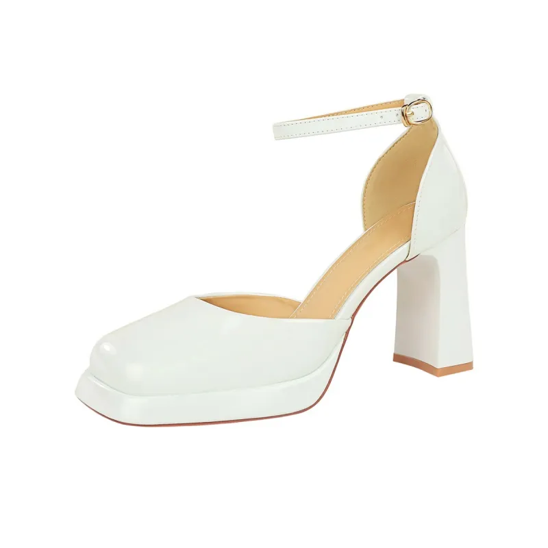 YAFEI XUANYU Chunky Heel High Heels 9CM Women's-4