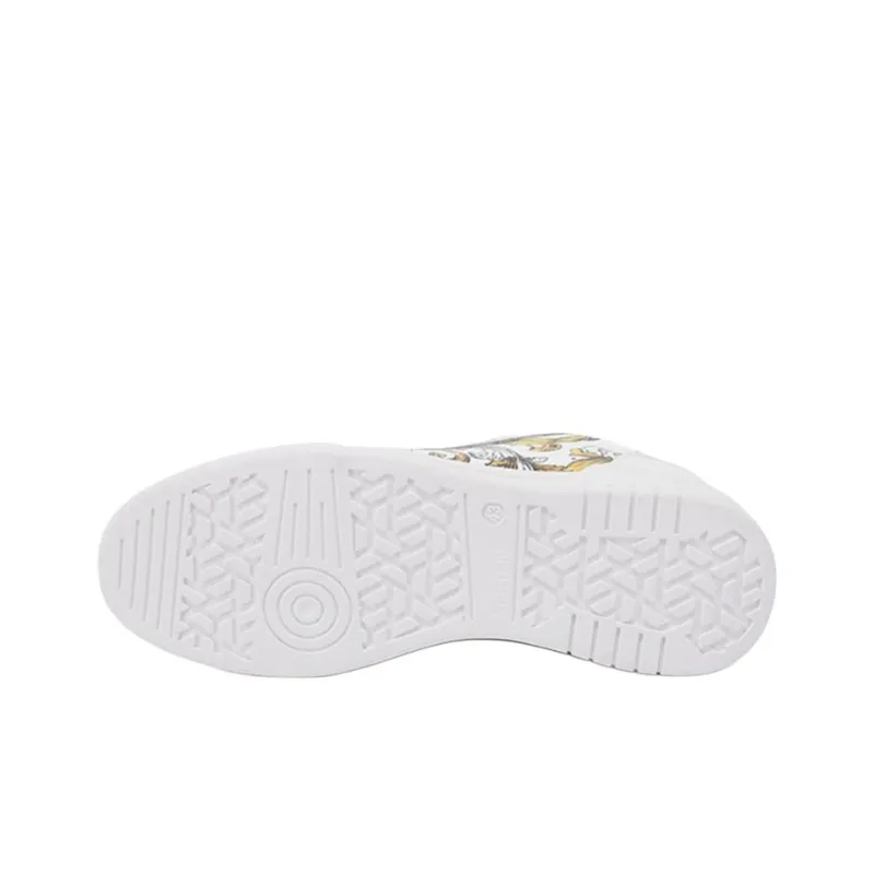 VERSACE JEANS COUTURE Brooklyn Low Top Skateboard Shoes Men's White-4