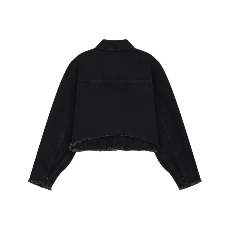 WE11DONE Denim Jackets Women's Black-1