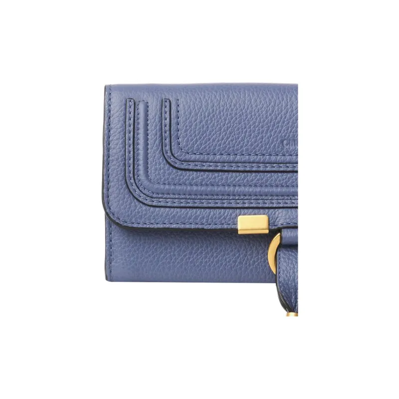Chloe Chloé Bags Calfskin Wallet Women's Blue-3