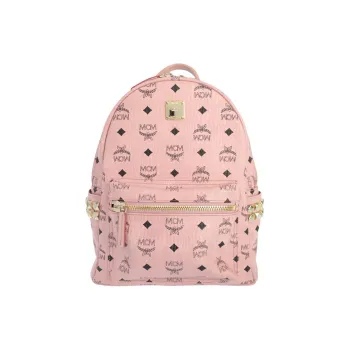 MCM Stark Side Studs Backpack Visetos Small Soft Pink