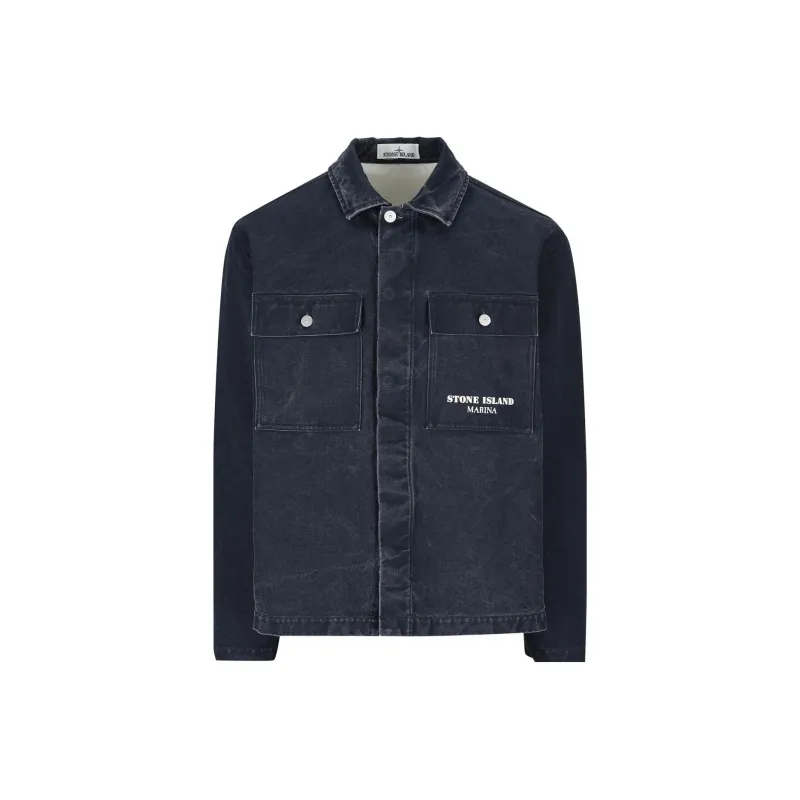 STONE ISLAND Shirts Men Blue-0