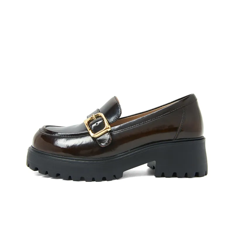 COMELY Loafers Women's Black/Coffee-5