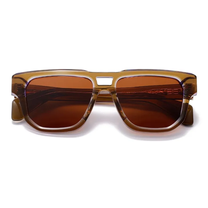 ROLLOTD Plate Frame Oval Sunglasses Unisex-7