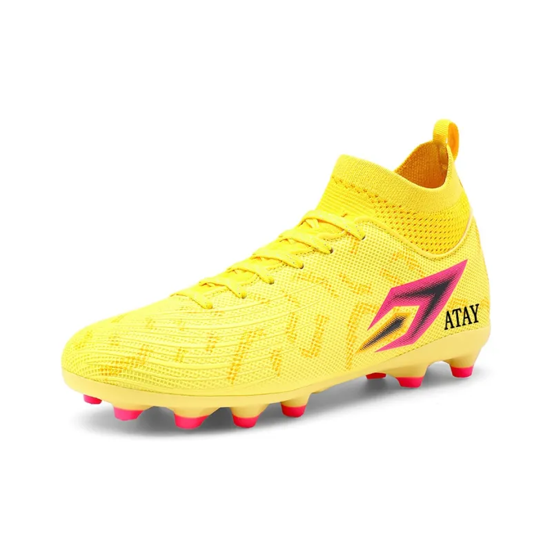ATAY AG Rubber Short Studs TF Rubber Broken Studs Soft Ground Firm Ground Anti Slip Wear Resistant Soccer Shoes Unisex-22