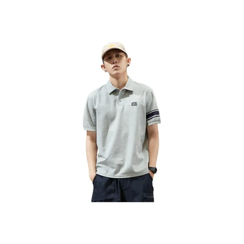 Tonlion Polo Shirt Men's Light Heather Gray-0