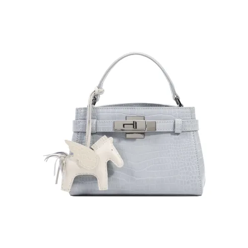 PAYOT Microfiber Synthetic Leather Shoulder Bag, Crossbody Bag, Handbag Women's Blue