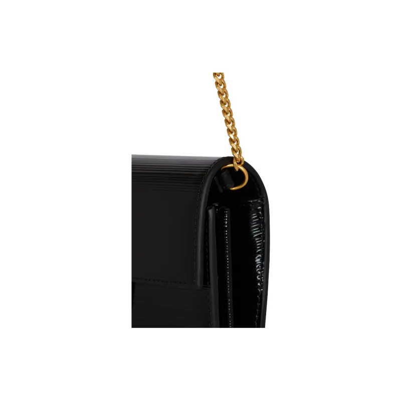 BALMAIN B BUZZ Calfskin Shoulder Bag, Crossbody Bag, Wallet Women's Black-4