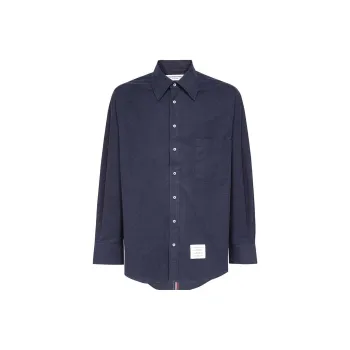 THOM BROWNE Rwb Striped Oversized Shirt