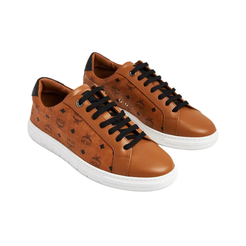 MCM TERRAIN VISETOS Low-Top Casual Shoes Men's Brown-3