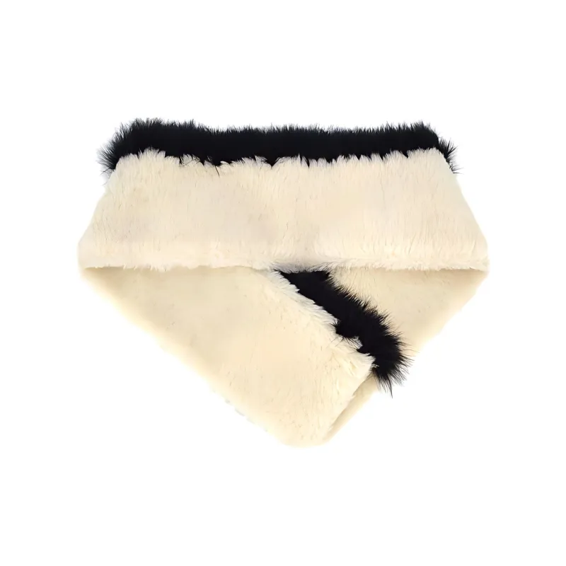 CHANEL 1990 2000s Logo embroidered Brushed Shawl-2
