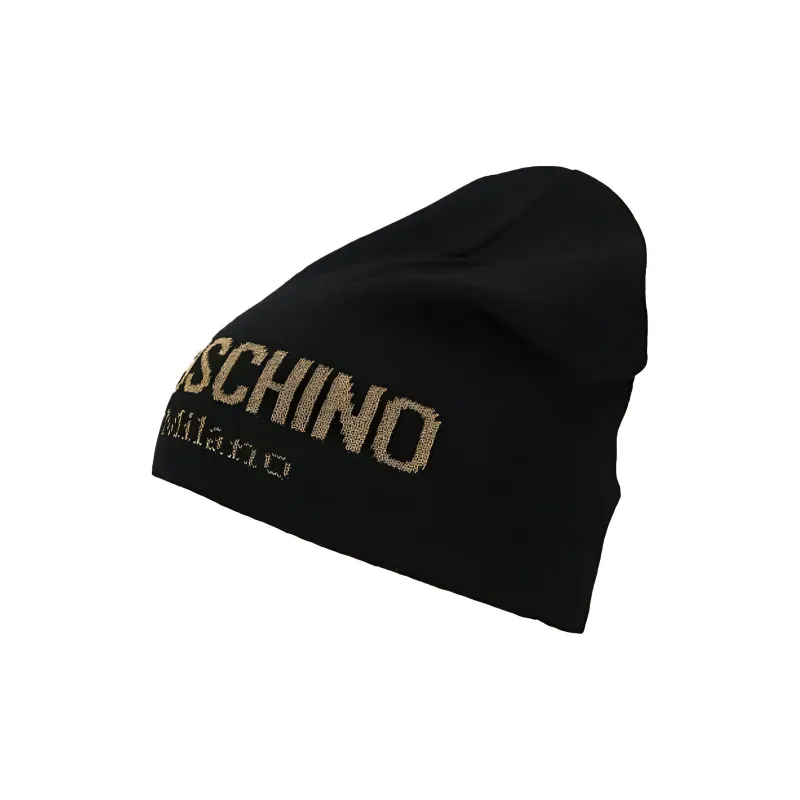 MOSCHINO Intarsia Knit-logo Beanie-2
