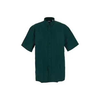 Burberry Logo Embroidered Short Sleeved Shirt