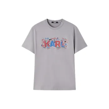 KARL LAGERFELD SS25 T Shirt Men's Gray