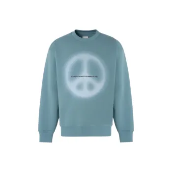 EMPORIO ARMANI Asv Sweatshirt With Oversized Print From The Peace Capsule Collection