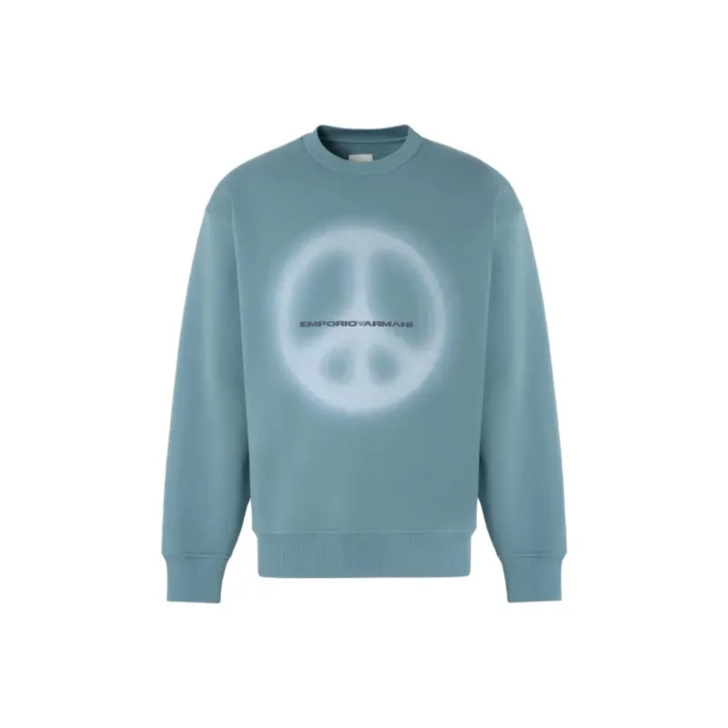 EMPORIO ARMANI Asv Sweatshirt With Oversized Print From The Peace Capsule Collection-0