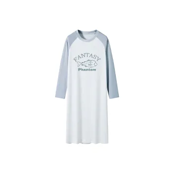 XISHE Nightgown Women's Light Gray