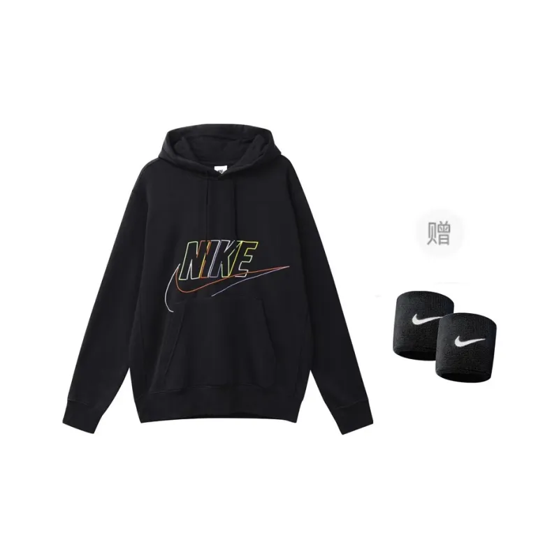 Nike Sweatshirt Men's Black+Wrist Brace-0