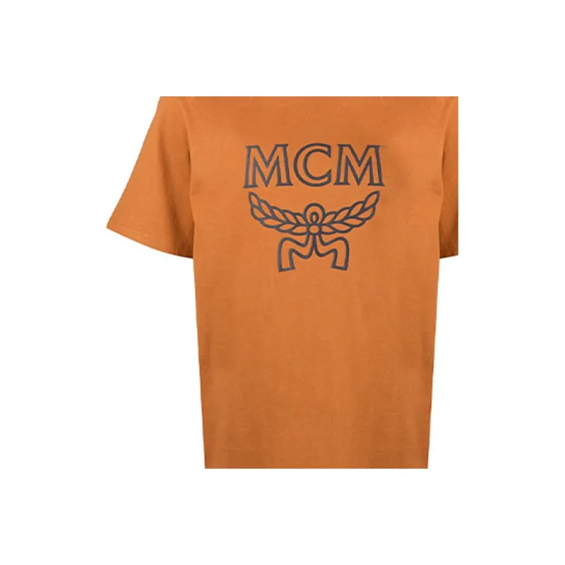 MCM Logo Printed Crewneck T Shirt-1